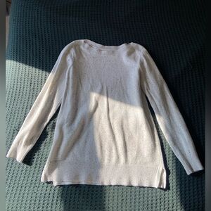LOFT Cream Women's Crew Neck Sweater
